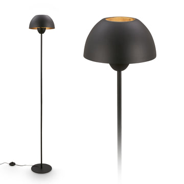 BRILONER Leuchten Stehleuchte Gryde schwarz IP20 25W exkl. LM E27, Warm-Grey