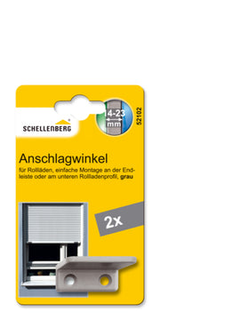 Schellenberg STANDARD Anschlagwinkel aus Kunststoff grau, 2 Stück