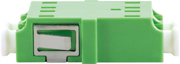Schwaiger Glasfaser-Verbinder LC Duplex 2fach, Farbe Grün (LC APC)