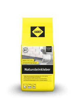SAKRET Natursteinkleber 5 kg, weißer Zementkleber (Beutel)