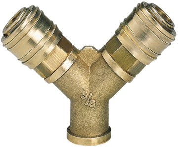 Einhell Druckluftverteiler mit Schnellkupplung, IG 3/8" (Druckluftzubehör)