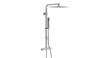 Schütte Überkopfbrause‑Set Sumba mit Thermostatarmatur