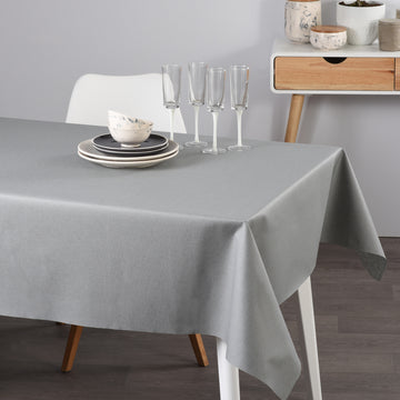 WINDHAGER Tischdecke uni grau, 1,4 m x 15 m