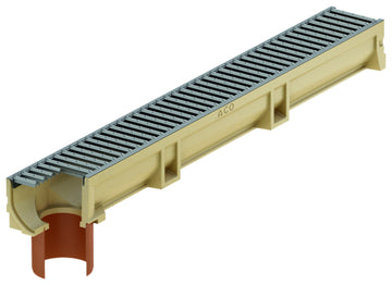 ACO Self Euroline 2.0 Rinne 1 m Polymerbeton mit Stegrost NW100