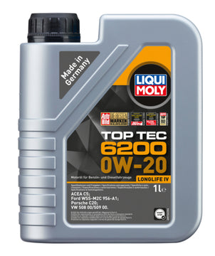 LIQUI MOLY Top Tec 6200 0W-20 Motorenöl, 1 l Kanister Kunststoff