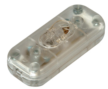 Kopp Schnurzwischenschalter 1-polig, transparent, 2 A / 250 V~
