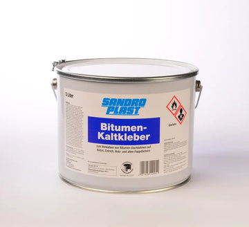 Sandroplast Bitumen-Kaltklebemasse, 5 l Eimer, schwarz, außen