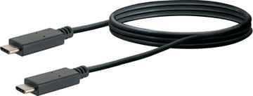 Schwaiger USB 3.1 Adapterkabel, schwarz, USB 3.1 C zu USB 3.1 C, 1 m