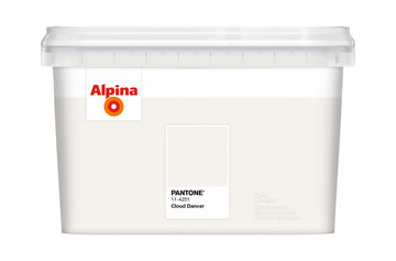 Alpina Wandfarbe Pantone „Cloud Dancer“, 2,5 l, weiß