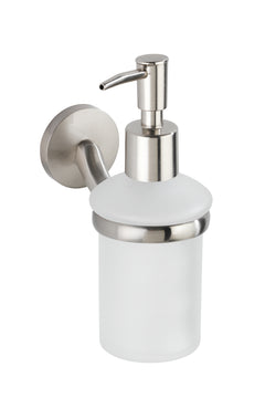 WENKO Cuba Seifenspender stehend matt, chrom, für 180 ml, 24261100