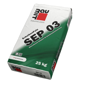 Baumit SEP 03 Scheibenputz weiß, Strukturkorn Kalkstein, 0–3 mm, 25 kg