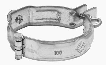 Zambelli Rohrschelle silber, vz mit Gewindemuffe M10