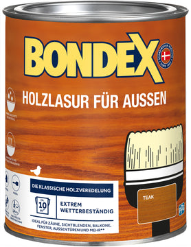 Bondex Holzlasur außen teak, lasierend, lösungsmittelbasiert