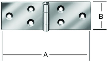 VORMANN Tischbänder breit VZ 50 x 23 x 0,9 mm (2 Stk.)