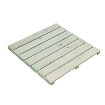 Stelmet Holzfliese geriffelt grün 50 x 50 x 3,0 cm