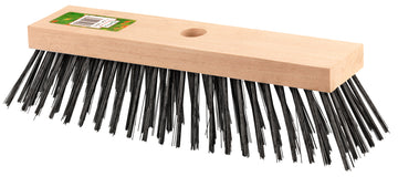 CONNEX Straßenbesen mit Stahldraht-Borsten, Außen, Riegelbreite 29 cm