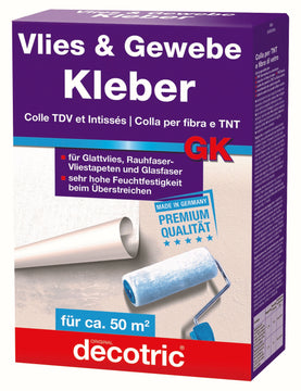 DECOTRIC Glasgewebe- u. Vliestapetenkleber, Gewebekleber, 1 kg
