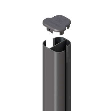 TraumGarten Basic System Eck-Pfosten anthrazit, 240 cm Länge, pulverbeschichtet
