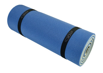 Happy People PE-Liegematte doppellagig, 180x50 cm, blau/braun sortiert