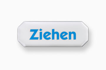 CONMETALL Hinweisschild „Ziehen“ 3D, VE 10 Stück