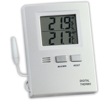 TFA Elektro-Max-Min-Thermometer weiß, Innen & Außen