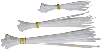 CON:P Kabelbinder Set weiß, 25 x 100/160/190 mm (je 25 Stück)