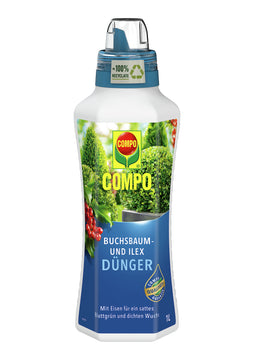 COMPO Buchsbaum- und Ilex-Dünger 1 l Flüssigdünger für außen