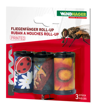 WINDHAGER Roll-up Fliegenfalle, 3er Set