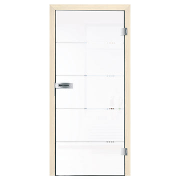 GGT Bellini ESG Ganzglastür klar, Motiv mattiert 834 x 1972 x 8 mm