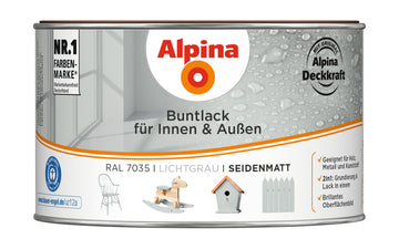 Alpina Buntlack für innen seidenmatt