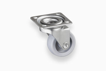 MEISTER Lenkrolle verz. PP hart GL Ø38 mm mit Platte 42x42 mm