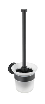 WENKO Bosio Black WC-Garnitur Edelstahl matt, Schwarz