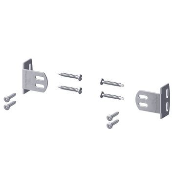 TraumGarten Elementhalter Edelstahl Plus für Zaunelemente, 8er-Set