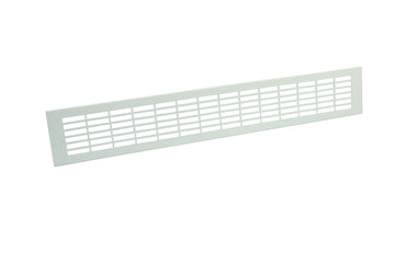 Marley Stegblech 500x80, Lüftungsgitter aus Aluminium (RAL 9010 Weiß)