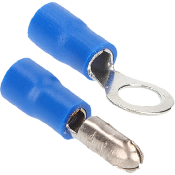 Cartrend Kabel-Verbinder-Set blau, Rund- und Ringzungen-Hülsen