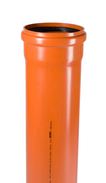 Ostendorf KGEM Abwasserrohr 250 mit Muffe, orangebraun
