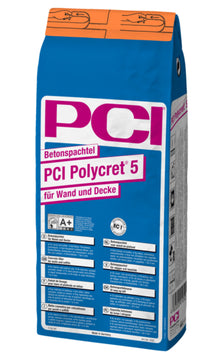 PCI Polycret 5 Betonspachtel grau für Wand & Decke, 5 kg