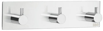 Smedbo Design-Hakenleiste 3er chrom aus Edelstahl, 180 x 45 mm