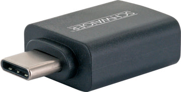 Schwaiger USB 3.1 Adapter, schwarz, USB 3.1 C Stecker zu USB 3.0 A Buchse