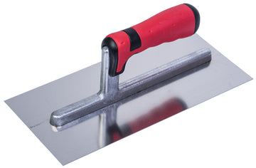 CONNEX Glättekelle mit 2-Komponenten-Griff und rostfreiem Kellenblatt – 280 x 130 mm