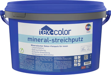 Tex-Color Mineral-Streichputz TC4303, weißer Silikat-Oberputz (7 kg)