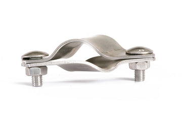 SEB Schuhmacher Anschlussklemme V4A doppelt, Rd. 8–10 / Fl 30 mm für Tiefenerder 20 mm