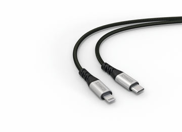 CONNECT Lightning USB‑C auf USB‑C Kabel 1,2 m, schwarz