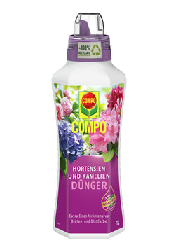 COMPO Hortensien- und Kamelien-Dünger 1 l Flüssigdünger für außen