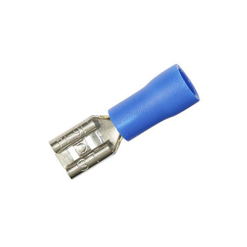 HEIDEMANN Flachsteckhülsen 1,5–2,5 mm², blau, 25 St.
