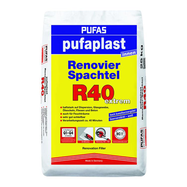 renovier-spachtel r40 pufaplast 25kg – Mobau Pro Shop