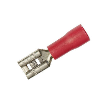 HEIDEMANN Flachsteckhülsen 0,75–1,5 mm², rot, 25 St.