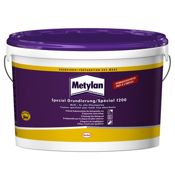 Metylan Tapezier-Grund für Vliestapete, pigmentiert weiß, 5 l