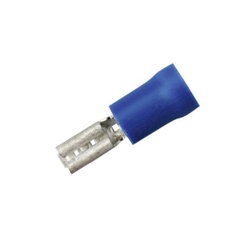 HEIDEMANN Flachsteckhülse 1,5–2,5 mm², blau, 25 Stück