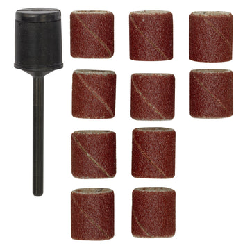 Proxxon Schleifzylinder 14 mm Korn 120, Schleifstift mit 10 Bändern